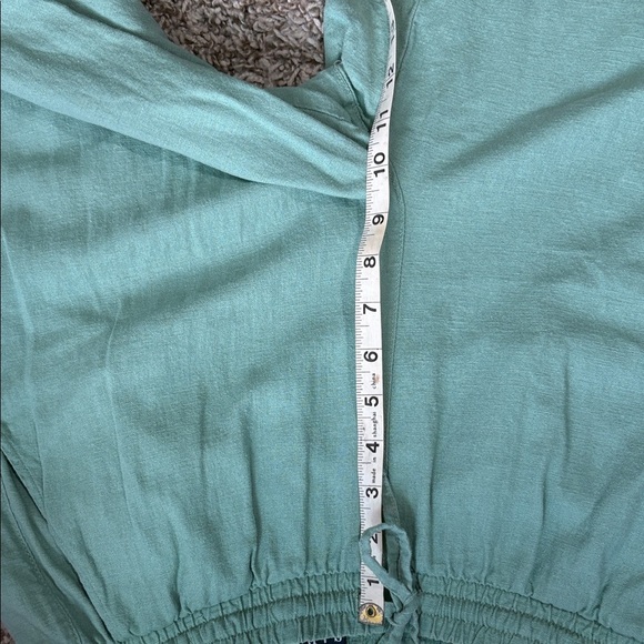 GAP Sage Green Linen Trousers Size M - Picture 7 of 9